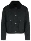Burberry Landford Black Polyester Down Jacket In Black