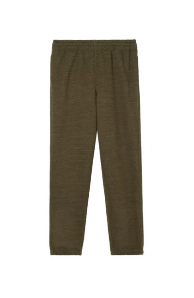 Burberry Landscape Label Cotton Jogging Pants In Green