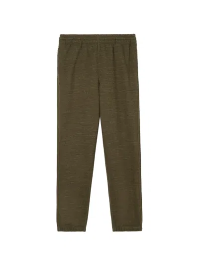 Burberry Landscape Label Track Pants In Green