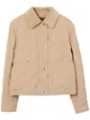 Burberry Lanford Short Quilted Nylon Jacket In Beige
