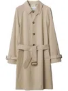 Burberry Gabardine-weave Trench Coat In Neutrals