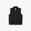 Burberry Langham Down Vest In Indigo