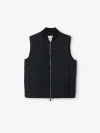 Burberry Langham Down Vest In Indigo