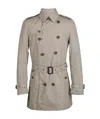 Burberry Lapel Double-breasted Trench Coat In Nude