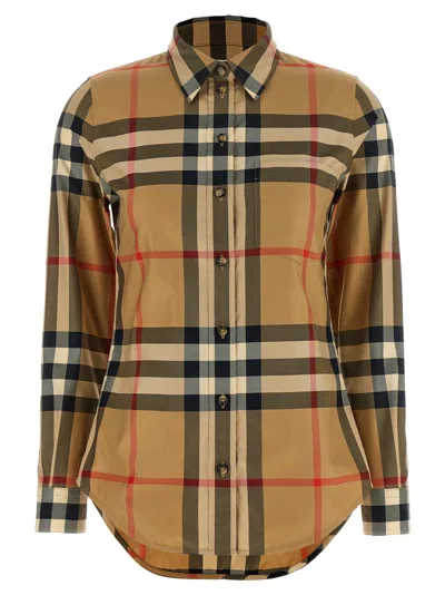 Burberry Lapwing Shirt And Blouse Beige In Multi