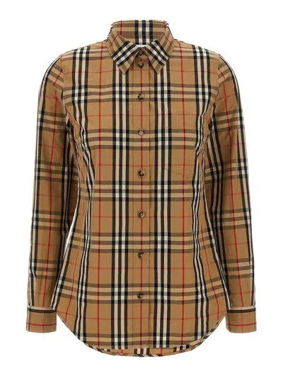 Burberry Lapwing Shirt In Brown