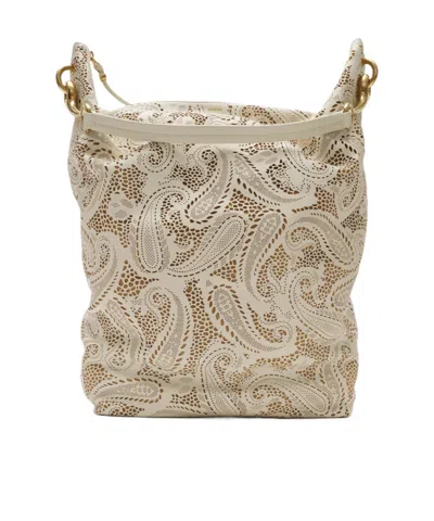Burberry Grosse Bridle Tote Bag In White