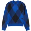 Burberry Large Check Crew Knit Sweater