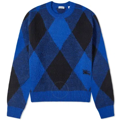 Burberry Large Check Crew Knit Sweater