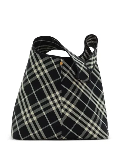 Burberry Women's Large Shoulder Bag In Blackcalic