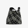 Burberry Small Check Shoulder Bag In Black/calico