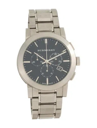 Pre-owned Burberry Large Check Watch, 42mm In Multicolor