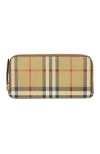 Burberry Vintage Check-pattern Zipped Wallet In Multi