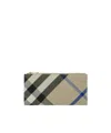 Burberry Large Check Bifold Wallet In Nude