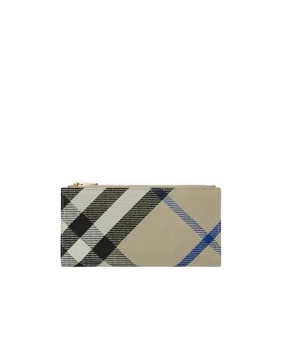BURBERRY BURBERRY CHECKED LARGE BIFOLD WALLET