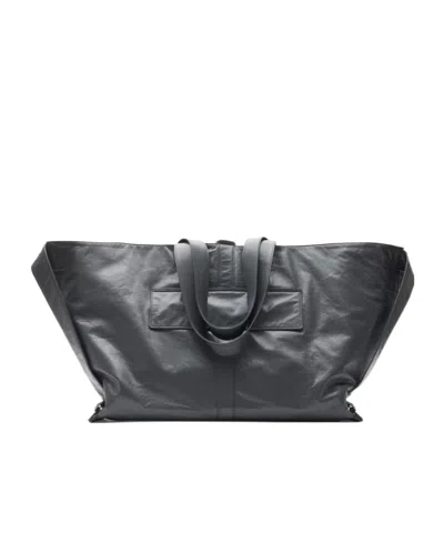 Burberry Large Double Handle Shoulder Bag In Pebble Color