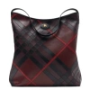 Burberry Large Leather Highlands Shoulder Bag In Black