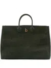 Burberry Large Rocking Horse Tote Bag In Green