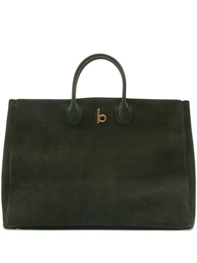 Burberry Large Rocking Horse Tote Bag In Green