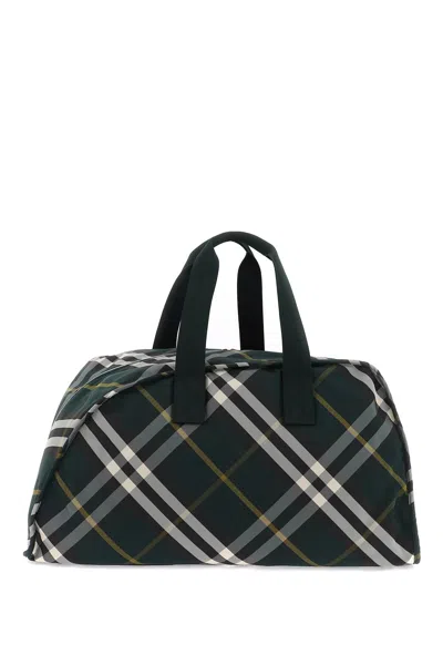 Burberry Men's Green Shield Duffel Handbag For Ss24