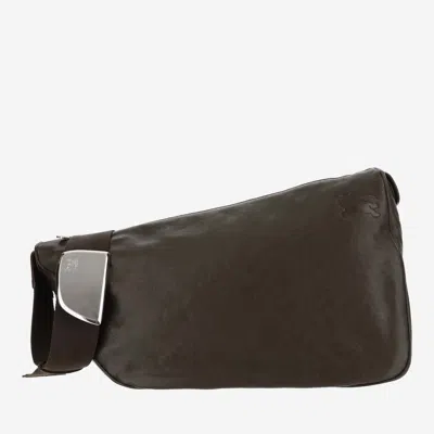Burberry Large Shield Shoulder Bag In Brown