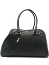 Burberry Large Shield Twin Tote Bag In Black