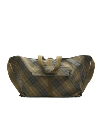 Burberry Large Tent Tote Bag In Ravine Color