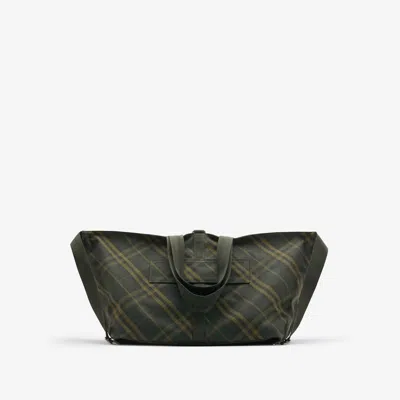 Burberry Large Tent Tote Bag - Shadow Ip Check In Blue
