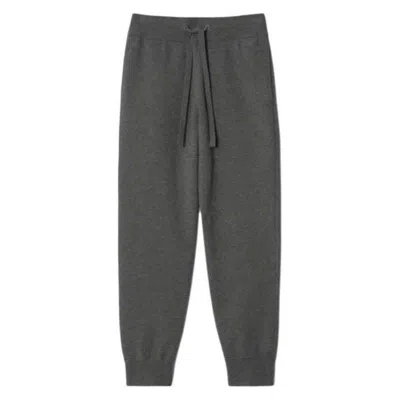 Burberry Larkan Cashmere Blend Jogging Pants In Gray