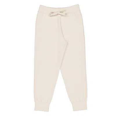 Burberry Larkan Cashmere Blend Jogging Pants In Neutral