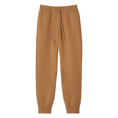 Burberry Larkan Cashmere Blend Jogging Pants In Brown