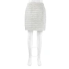 Burberry Layered Cotton And Silk-blend Skirt In White