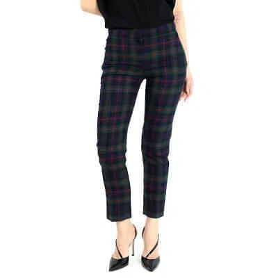 Pre-owned Burberry Leamington Plaid Print Pants In Multicolor