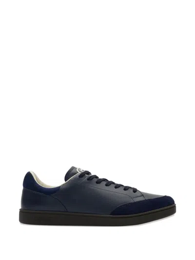 Burberry Leather And Suede Set Sneakers In Multi