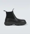 Burberry Chelsea Creeper Ankle Boots In Black