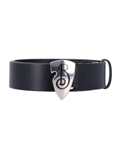 BURBERRY BURBERRY LEATHER B SHIELD BELT