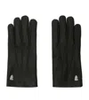 Burberry Leather B Shield Gloves In Black