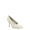 Burberry Beige Shiny Lambskin Pumps With Quilted Insole