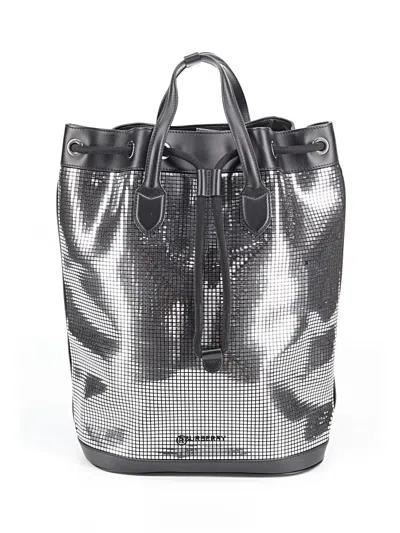 Pre-owned Burberry Leather Backpack In Black