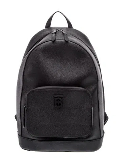 Pre-owned Burberry Leather Backpack In Black