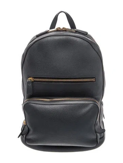 Pre-owned Burberry Leather Backpack In Black