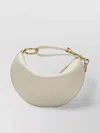 Burberry Leather Bag With Adjustable Curved Strap