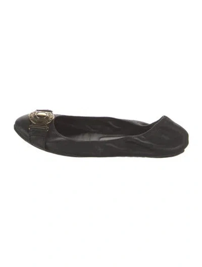 Pre-owned Burberry Leather Ballet Flats In Multi