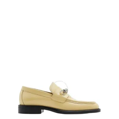 Burberry Leather Barbed Loafers In Daffodil