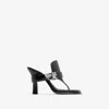 Burberry Prorsum Woman Thong Sandal Black Size 8 Leather In Black