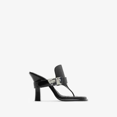 BURBERRY BURBERRY LEATHER BAY SANDALS