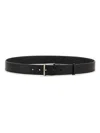 Burberry Leather Belt In Black