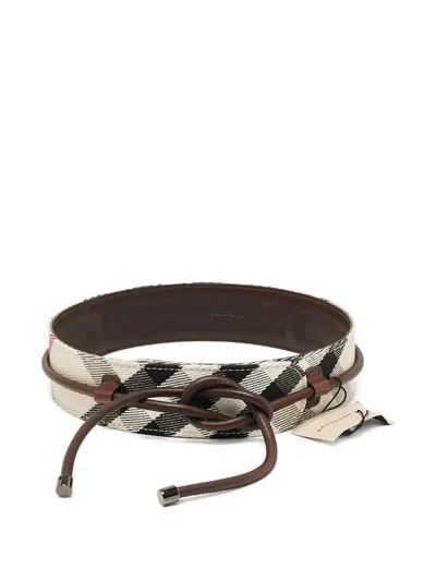Pre-owned Burberry Leather Belt