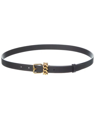 Burberry Leather Belt In Black