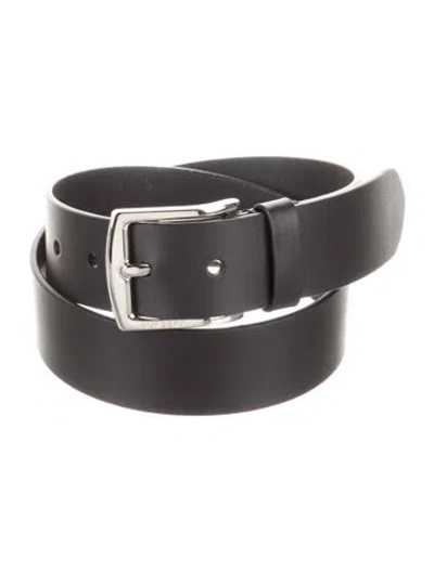 Pre-owned Burberry Leather Belt In Black